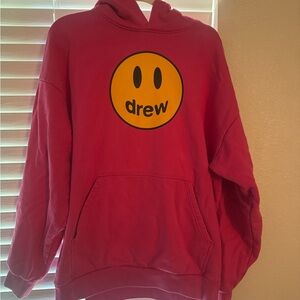 DREW Hot Pink Smiley Hoodie